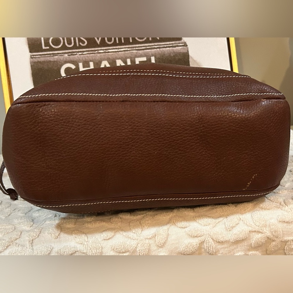 Brighton Brown Leather Hobo Shoulder Bag - Picture 10 of 12